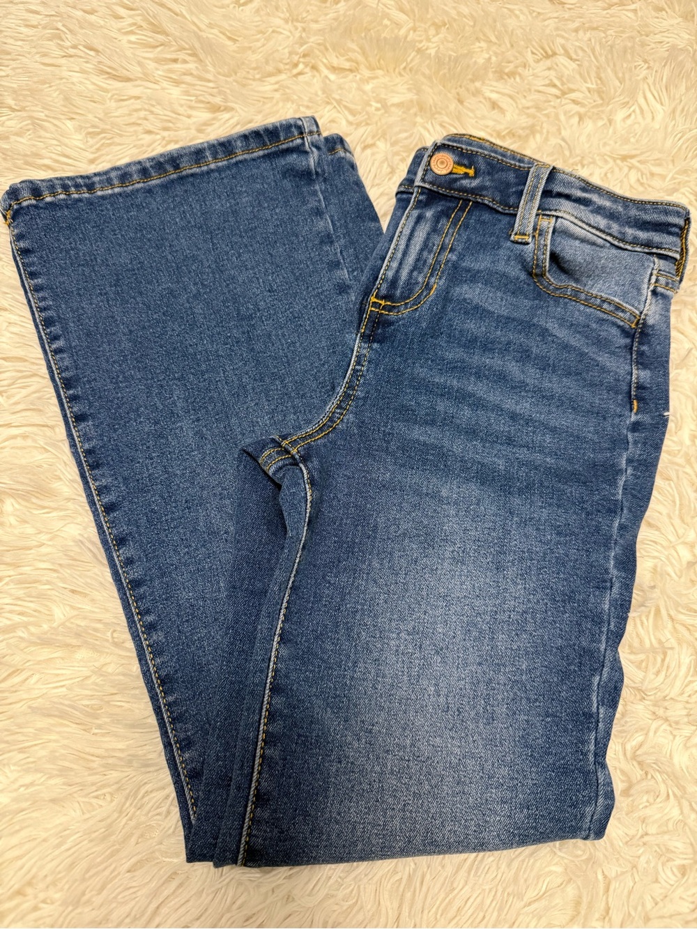 Medium Blue Flare Jeans‎ with Adjustable Waist